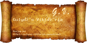 Gulyás Viktória névjegykártya